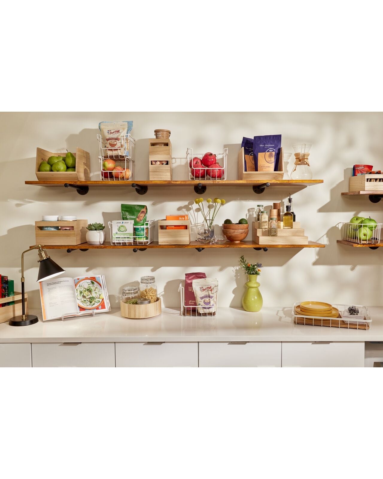 iDesign 9-Piece Recycled White Stacking Kitchen and Pantry Storage Set