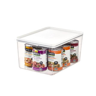 Rosanna Pansino Collection By iDesign Large Lidded Bin Clear/Marshmallow