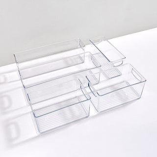 iDesign Linus 5-Piece Stackable Kitchen Organizer Bin Set