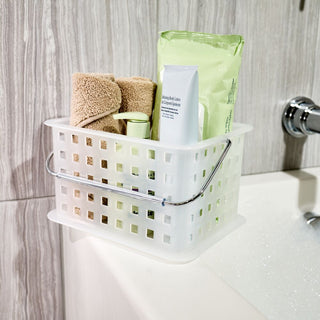 iDesign Spa Small Basket in Clear Frost