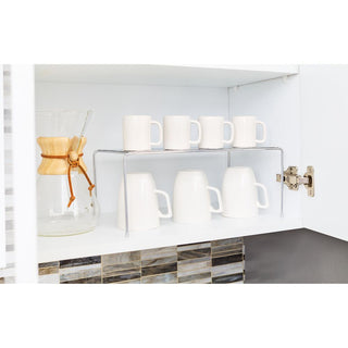 Classico Expandable & Stackable Cabinet Shelves Silver