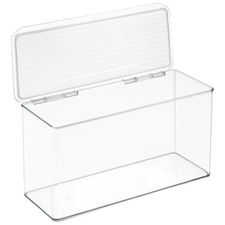 iDesign Kitchen Binz Stackable Box 5.5" x 13.3" x 7" in Clear