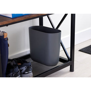 Cade Slim Waste Can Charcoal - iDesign-Waste Can