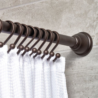 iDesign Axis Shower Hooks with Ball Set of 12 in Bronze - iDesign-Shower Hooks