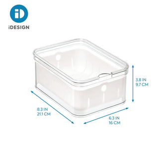 iDesign Crisp 8.32"x 6.32"x 3.76" Produce Storage Bin Recycled Plastic - iDesign-