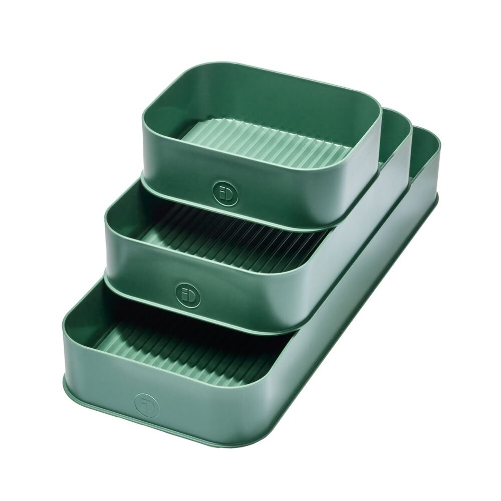  iDesign Plastic Organizer Kitchen Storage Bin Set