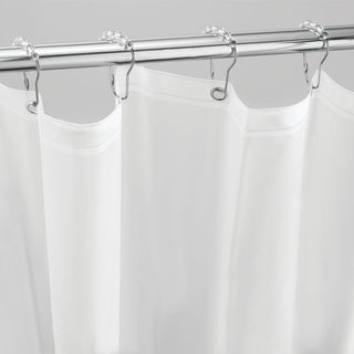 iDesign Shower Curtain Rollerz (Set of 12) in Clear and Chrome - iDesign-Shower Hooks