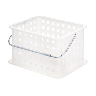 iDesign Small Storage Basket in Frost - iDesign-Baskets