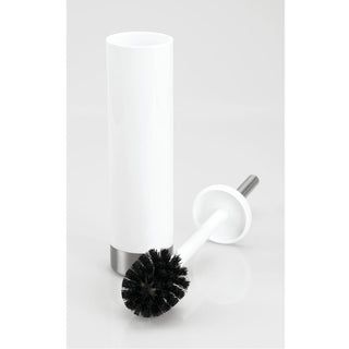 iDesign Toilet Brush in White and Brushed Stainless Steel - iDesign-Bowl Brush