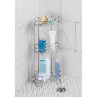iDesign Neo 3-Tier Bath Shelf in Silver