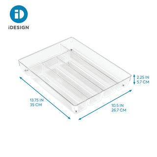 iDesign Linus Cutlery Tray in Clear