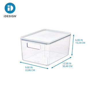 Rosanna Pansino Collection By iDesign Large Lidded Bin Clear/Marshmallow