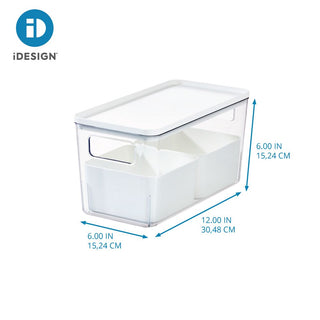 Rosanna Pansino Collection by iDesign Large Lidded Bin & Inner Bins Clear/Marshmallow