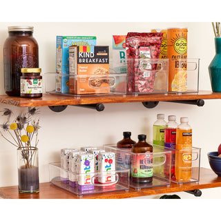 iDesign Linus 6-Piece Stackable Kitchen Organizer Bin Set