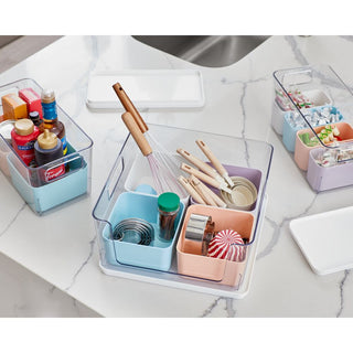 Rosanna Pansino Collection by iDesign Large Lidded Bin & 4 Inner Bins Multicolor/Marshmallow