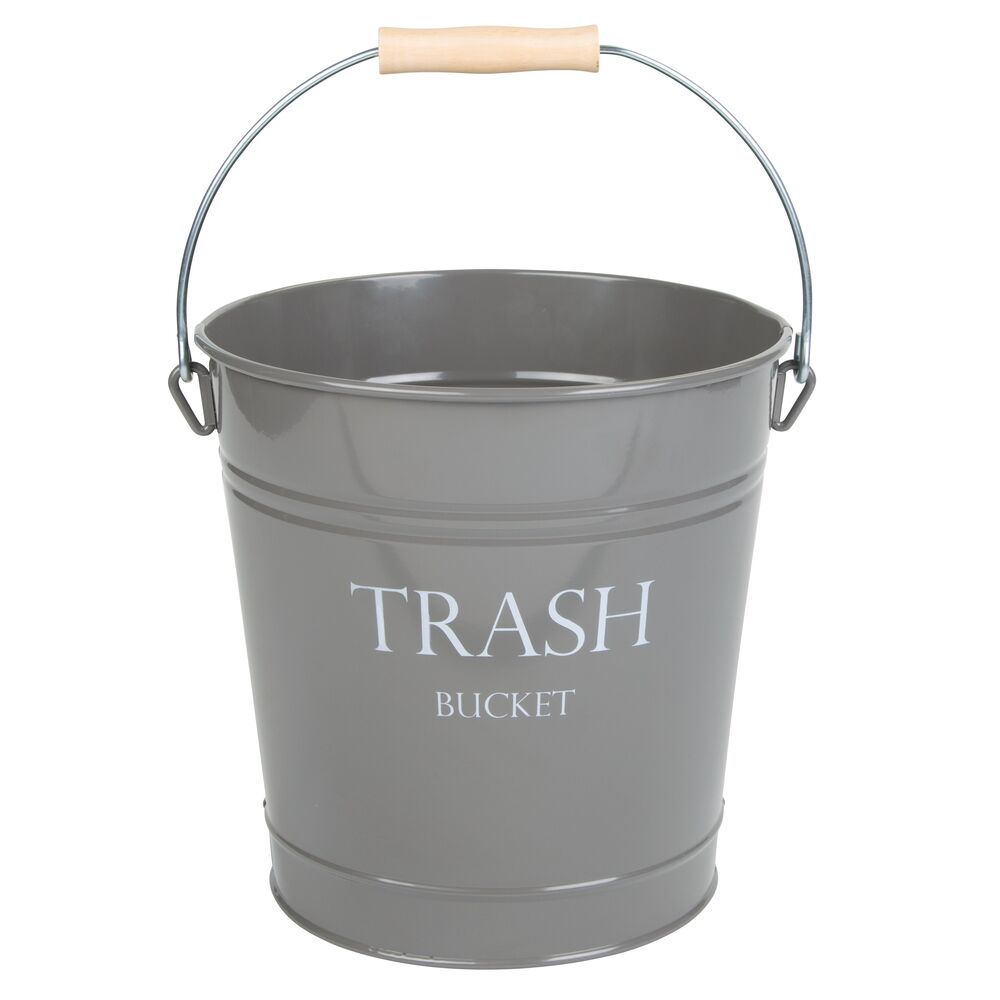 Pail Waste Can Gray