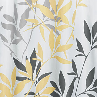 Leaves Shower Curtain Yellow/Gray