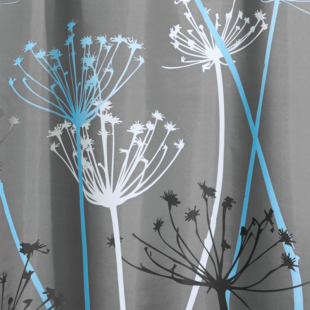 Thistle Shower Curtain Gray/Blue