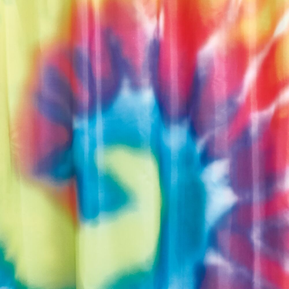 Tie Dye Shower Curtain Bright