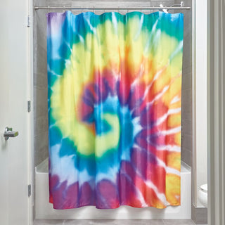 Tie Dye Shower Curtain Bright