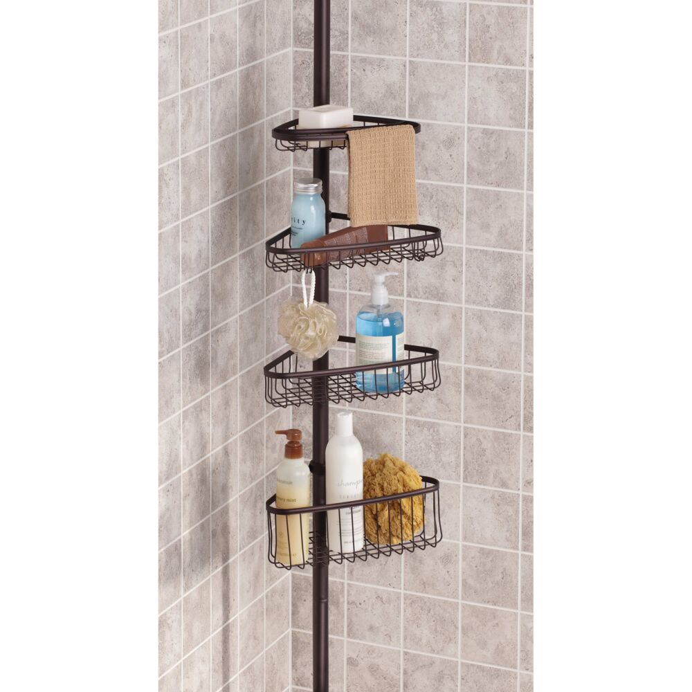 Interdesign Forma 2 Tier Shower Shelf- Square - Bronze