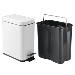 Rectangle Step Can 5L White