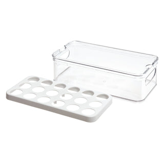 iDesign Crisp BPA-Free Stackable Refrigerator Egg Bin Recycled Plastic