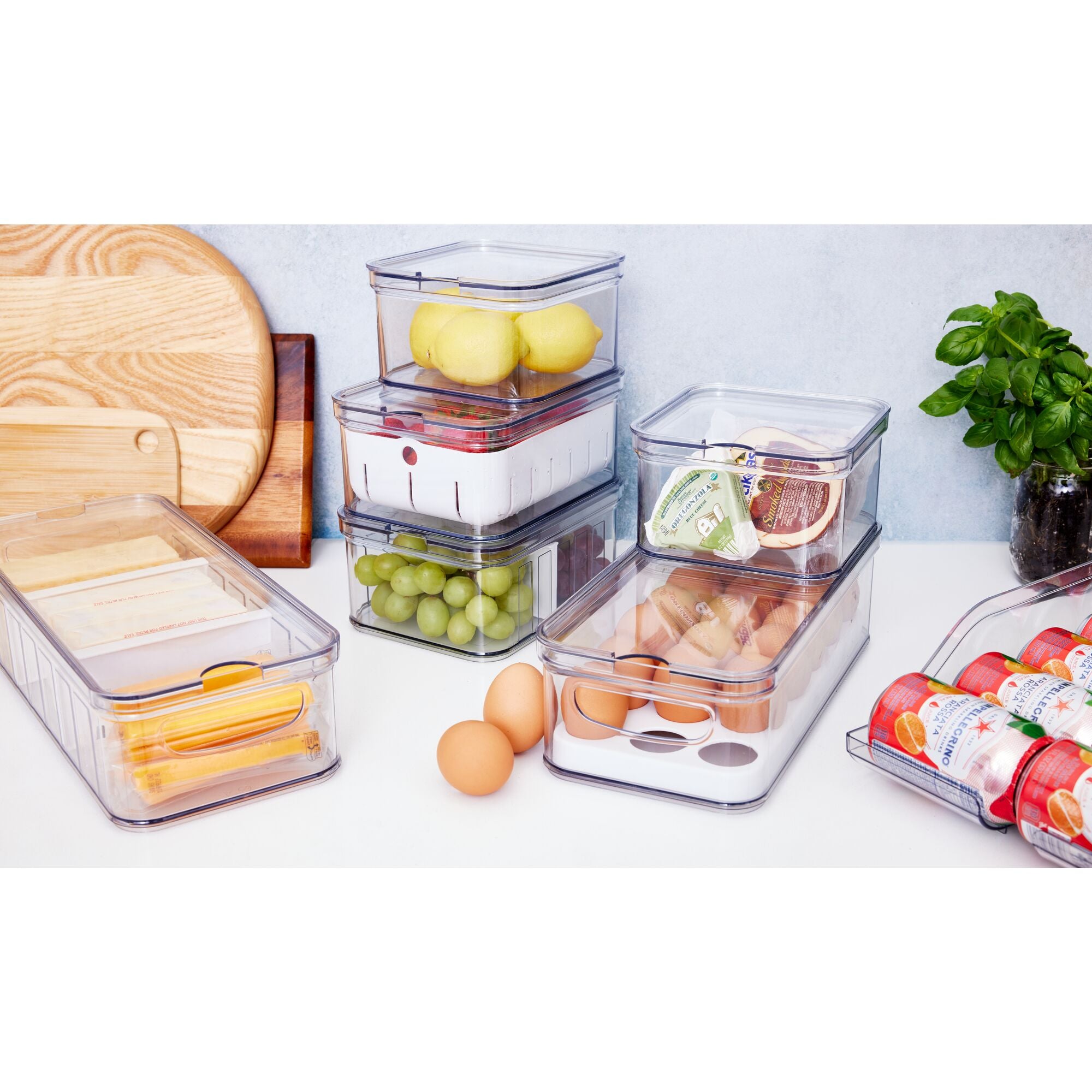 iDesign Crisp Stackable Refrigerator and Pantry Produce Food Storage  Container & Reviews
