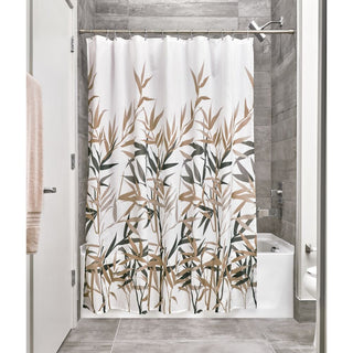 Anzu Natural Bamboo Design 72" x 72" Shower Curtain - iDesign-Shower Curtain