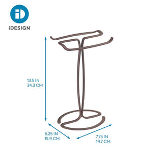 Axis Finger Tip Towel Holder Bronze - iDesign-Towel Stand