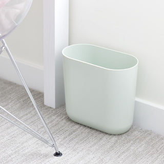 Cade Slim Waste Can Green Tint - iDesign-Waste Can