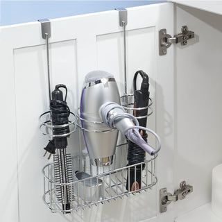 Classico Over Cabinet Hair Care Station Chrome - iDesign-Vanity/Cosmetic Organizer