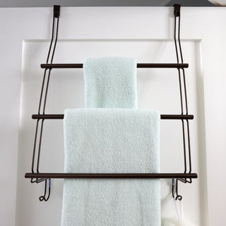 Classico Over Shower Door Towel Rack 3 Bronze - iDesign-OTD Towel Rack