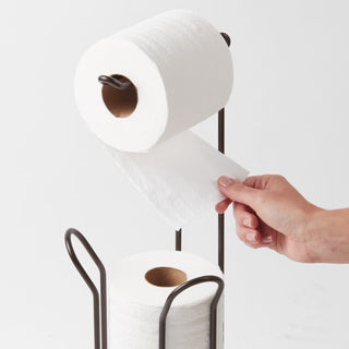Classico Roll Stand Plus - iDesign-Toilet Tissue Reserve+