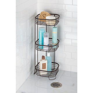 Forma 3 Tier Shower Shelf- Square Bronze - iDesign-3 Tier Shelf