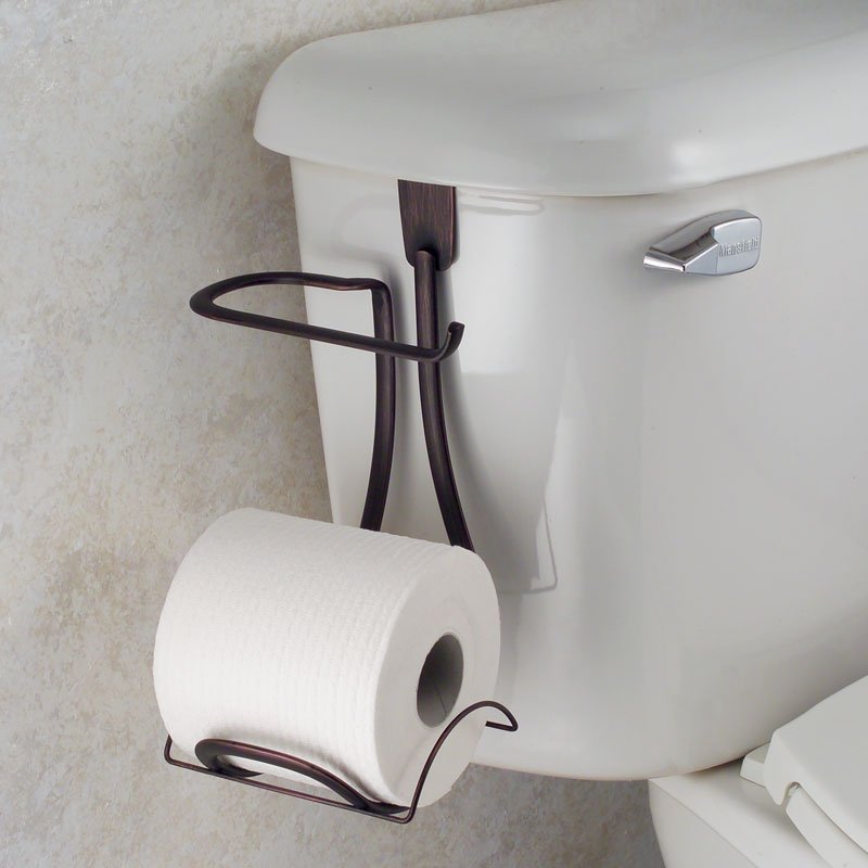 Over The Tank Toilet Paper Roll Holder, Bathroom Toilet Paper Holder-Chrome