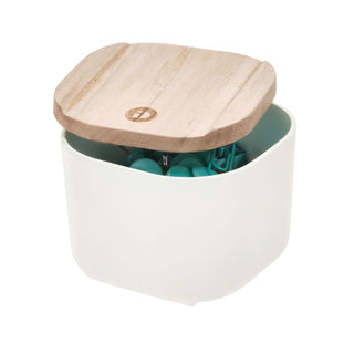 iDesign BPA-Free Compact Drawer Organizer Bin Paulownia Wood/Coconut - iDesign-Drawer Organizer