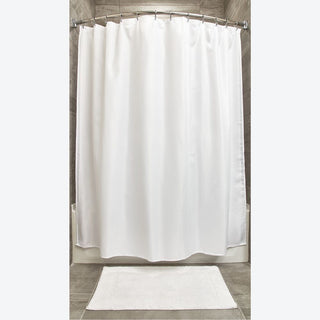 iDesign Carlton Shower Curtain 54" x 78" in White - iDesign-Shower Curtain