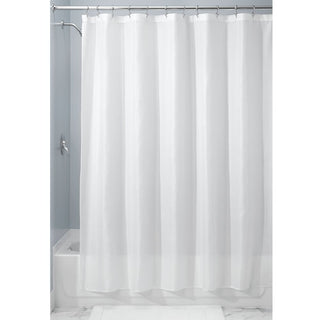 iDesign Carlton Shower Curtain 72" x 72" in White - iDesign-Shower Curtain