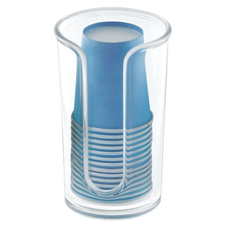 iDesign Clarity Disposable Cup Dispenser in Clear - iDesign-Cup Dispenser