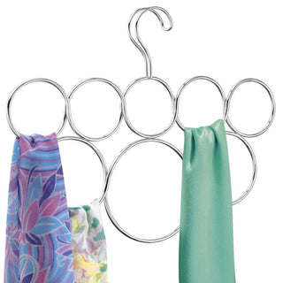 iDesign Classico 8" Loop Shower Curtain Holder in Chrome - iDesign-Scarf Holder