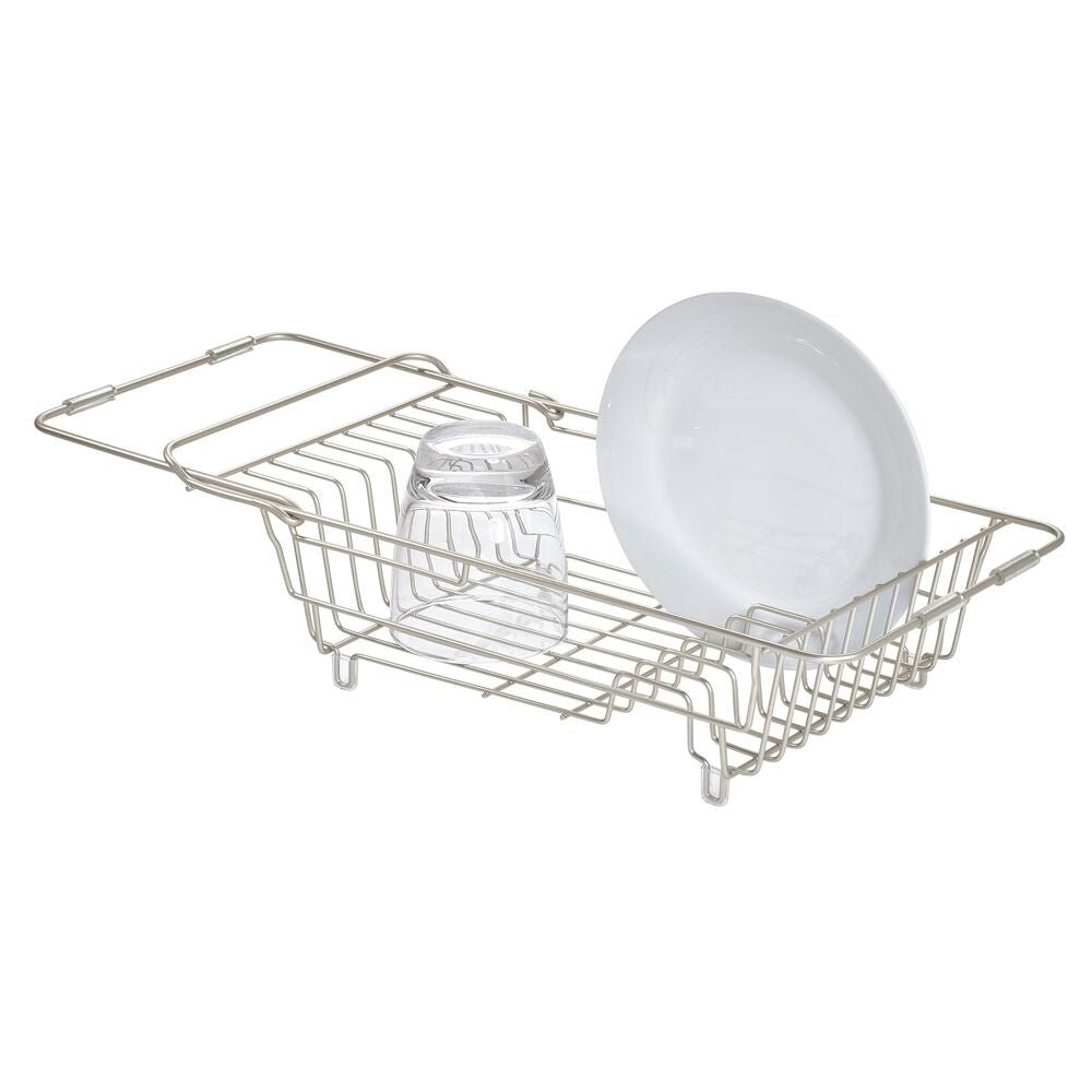 Dish Drying Rack - Expandable - Large Stainless Steel White