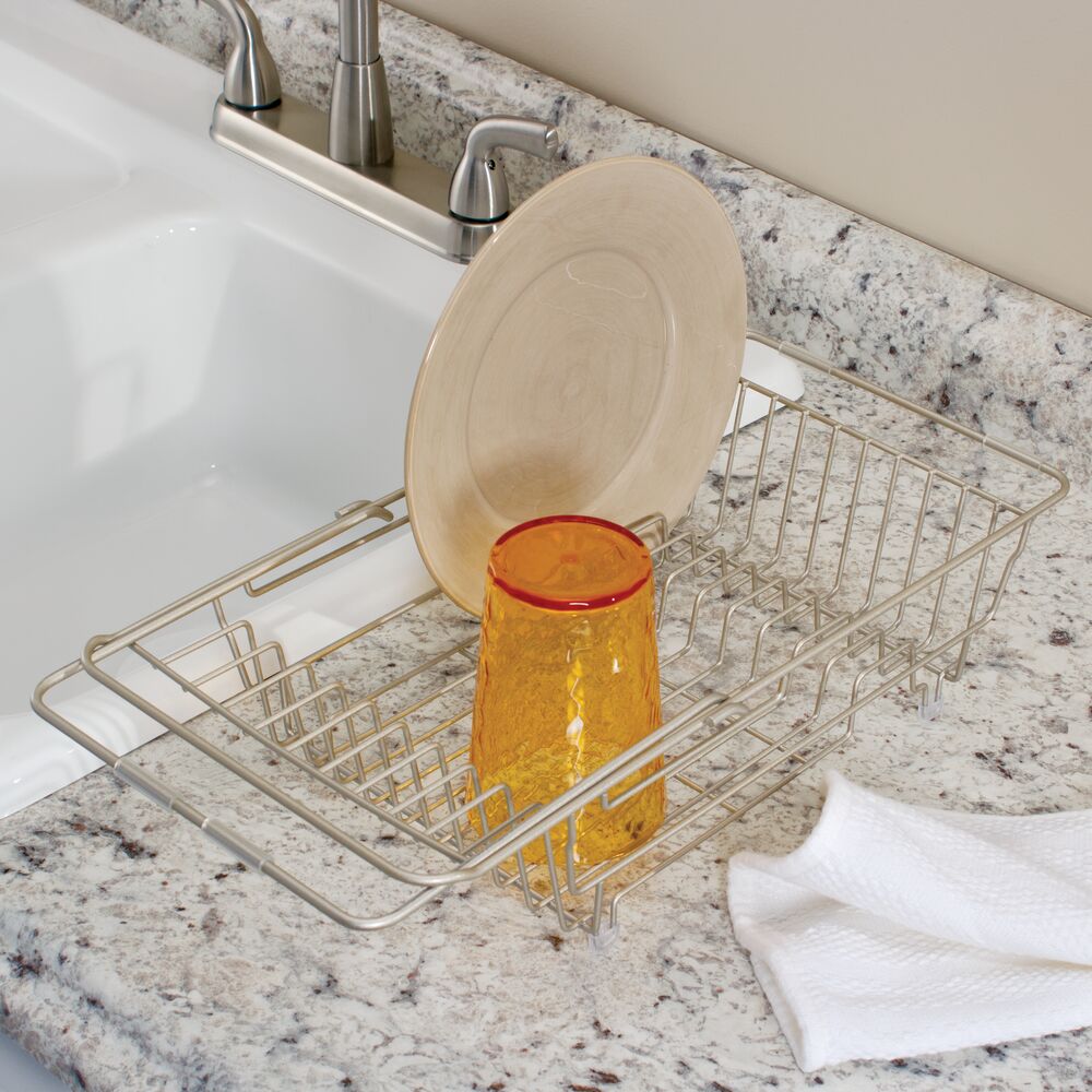 Over-Sink Dish Drainer  Small kitchen decor, Sink dish drainer, Home  kitchens