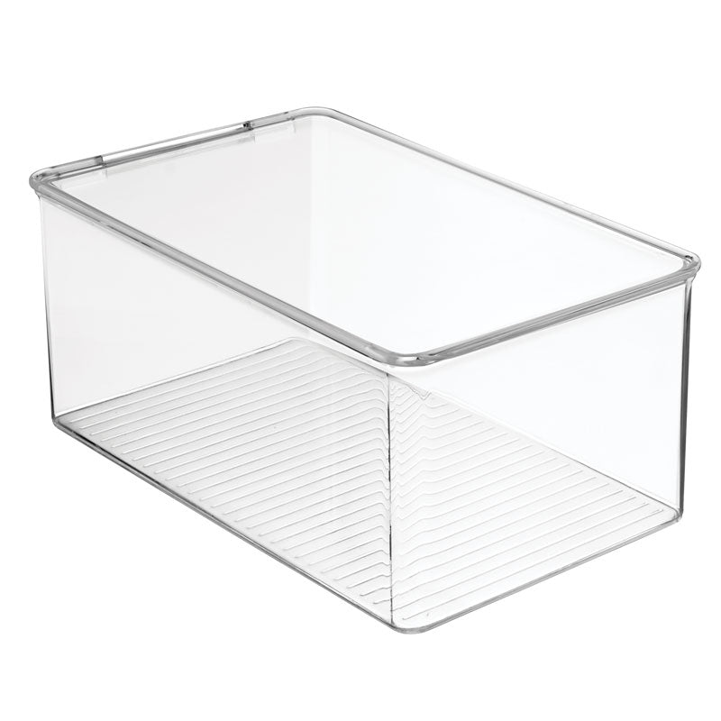 Clear Stackable Plastic Storage Bins