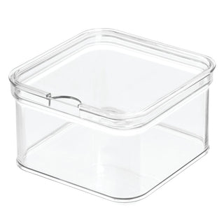 iDesign Crisp 6" x 6" Bin made with 100% Recycled Clear Plastic - iDesign-Bin