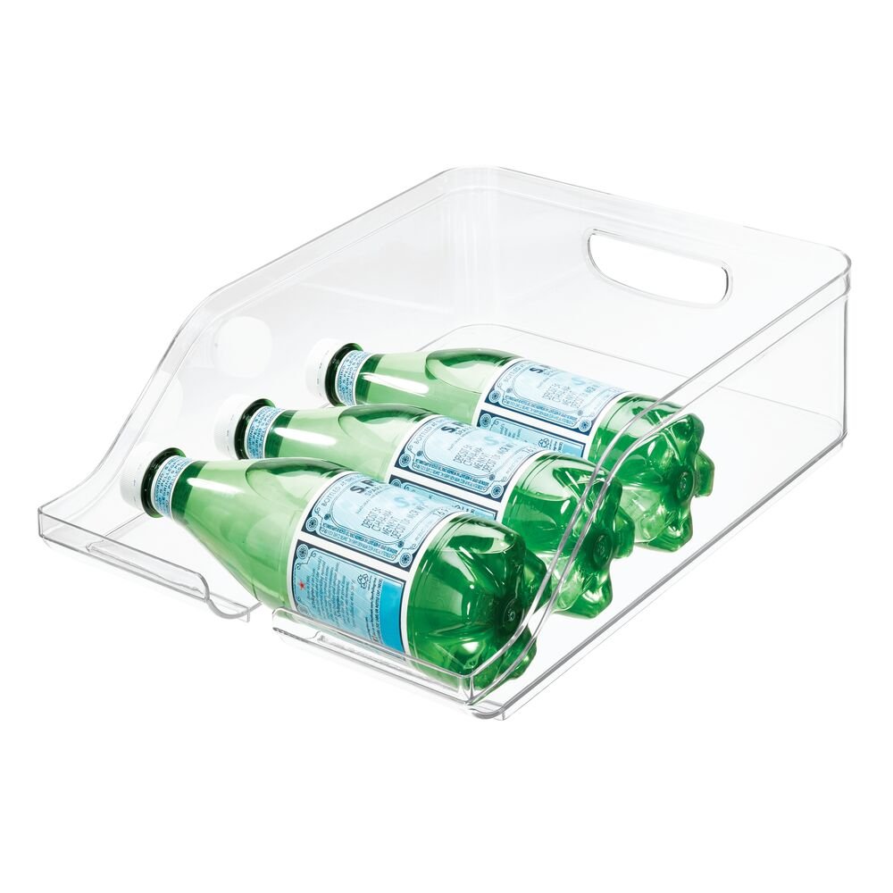 iDesign Crisp Beverage Holder made with 100% Recycled Plastic in Clear - iDesign-Bin