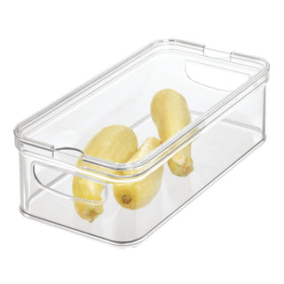 iDesign Crisp Bin 6" X 12" made with 100% Recycled Clear Plastic - iDesign-Bin