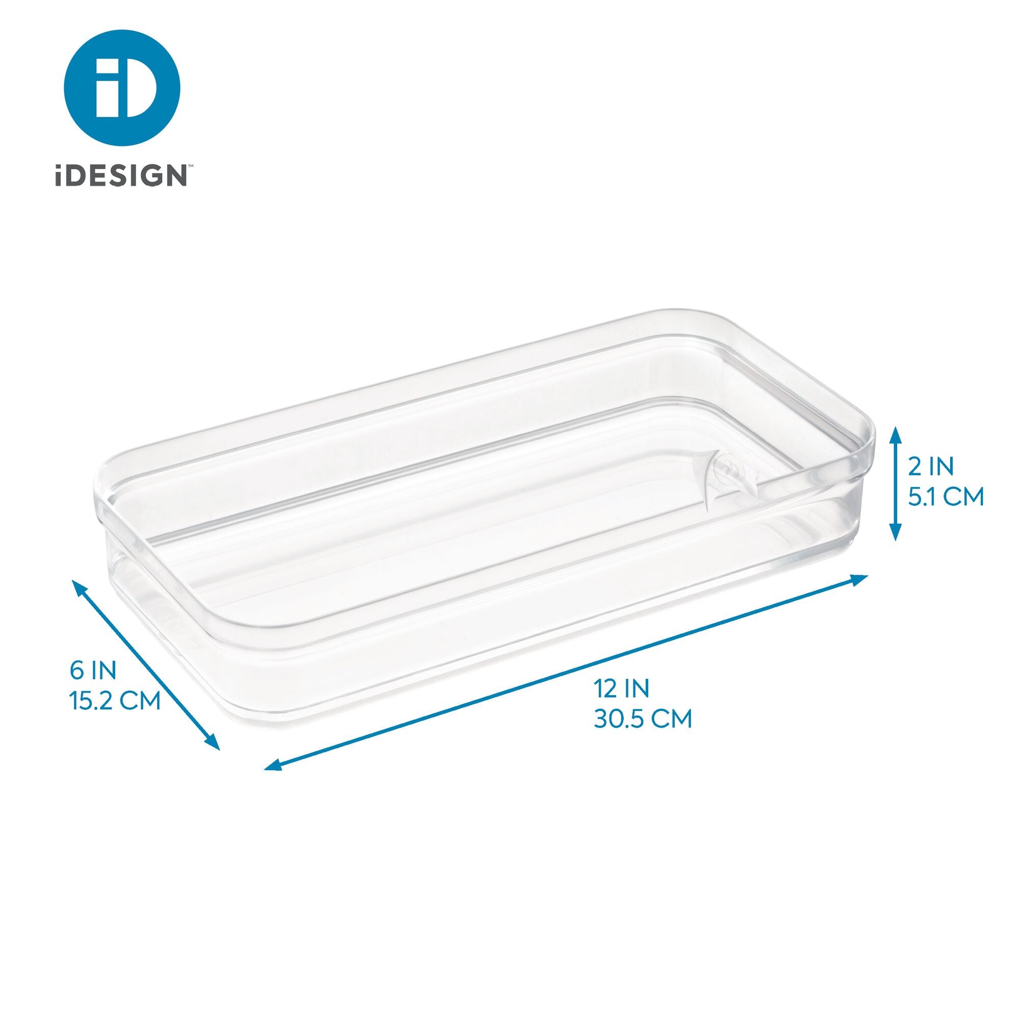 iDesign 12-in x 6-in Clear Plastic Drawer Organizer in the Drawer Organizers  department at