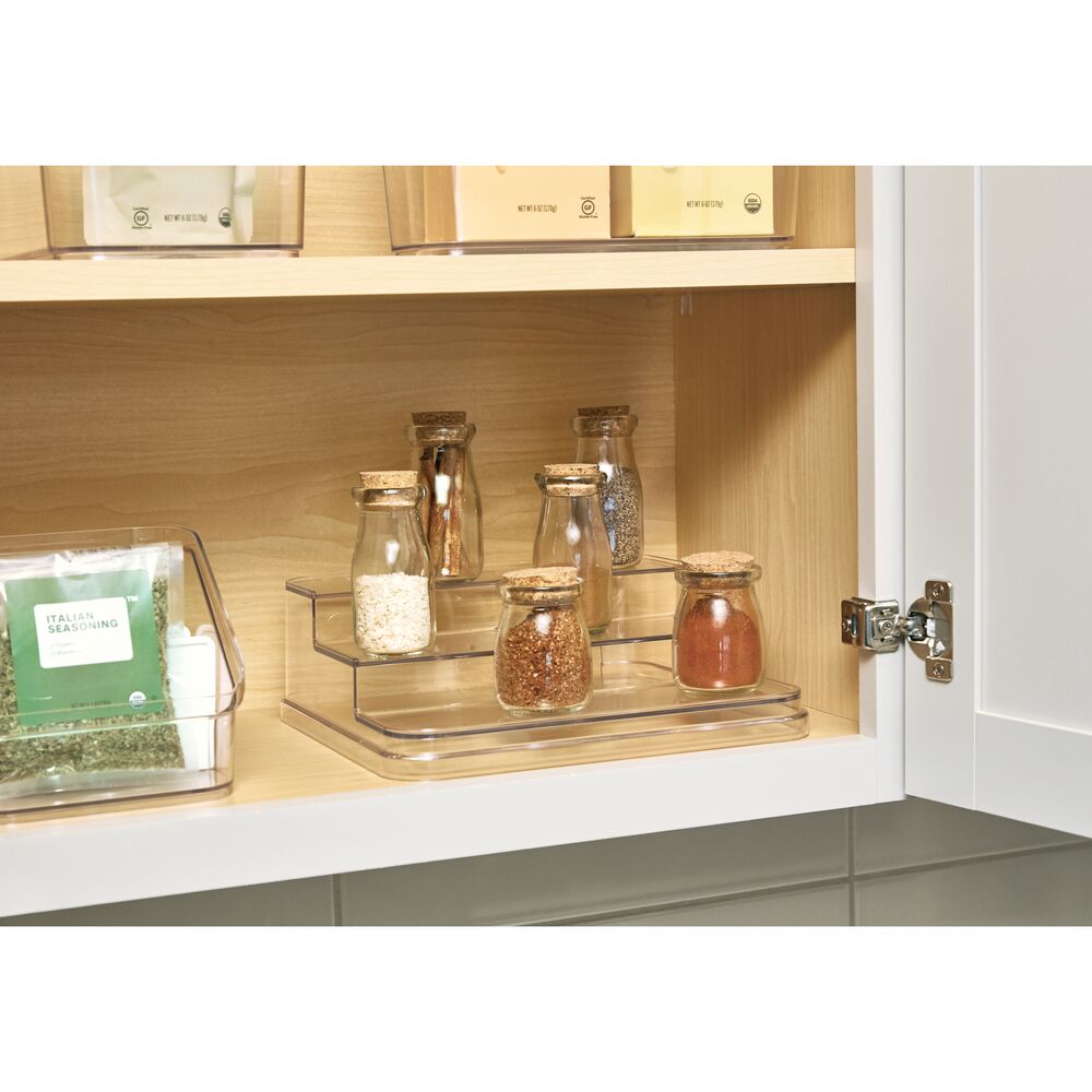 Clear Acrylic Spice Rack Kitchen Seasoning Jars Rack For Cabinet