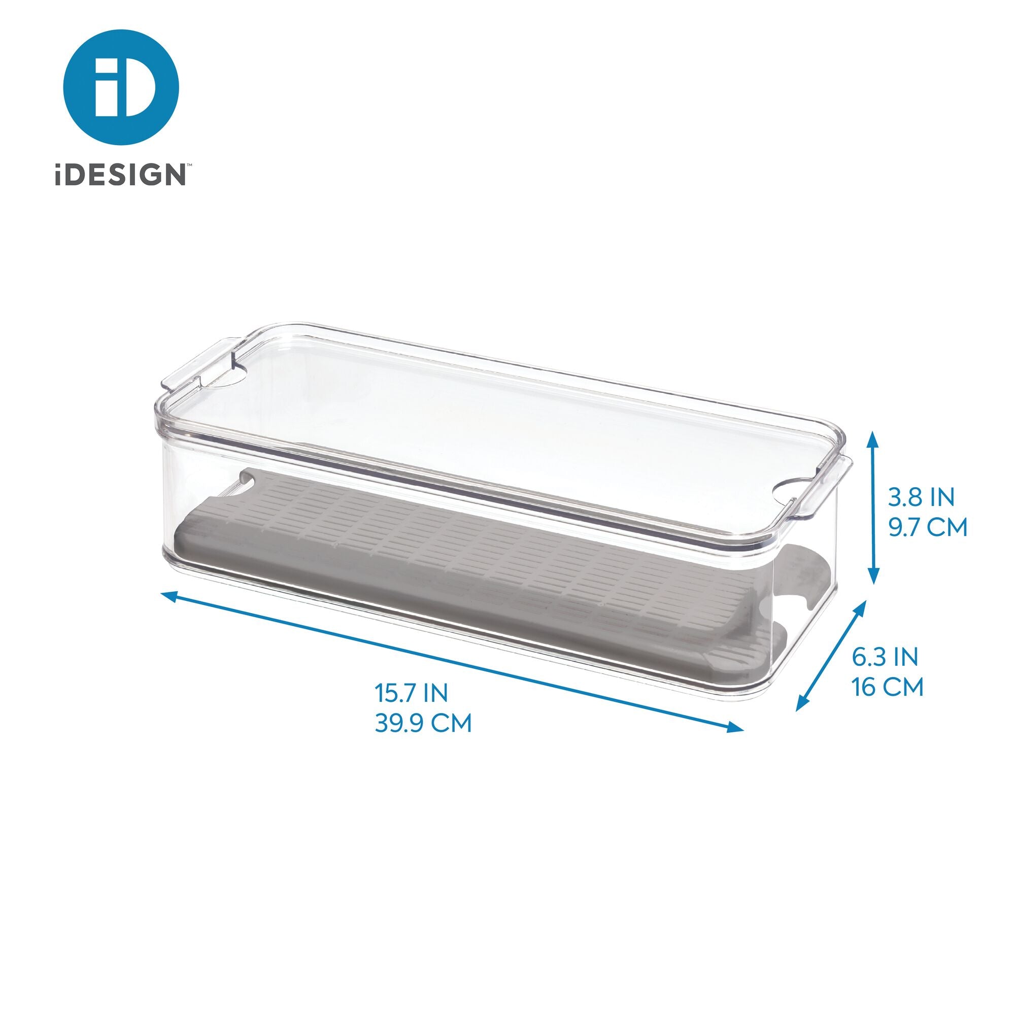 iDesign 71353 Crisp Refrigerator Bin, Plastic